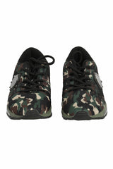 Philipp Plein EU 40 Green Camouflage Low Top Runners