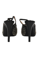 Salvatore Ferragamo Size 9.5 Studded Vara Bow Heels