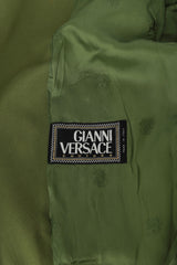 Gianni Versace Couture Size M Green Medusa Classic Long Coat