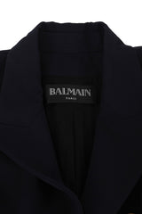 Balmain Size Xl Double Breasted Chiocciole Navy Blazer