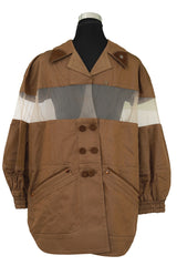 Fendi Size Xl Khaki Mesh Unisex Shacket