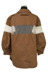 Fendi Size Xl Khaki Mesh Unisex Shacket