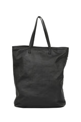 Roberto Cavalli Black Leather Studded Long Tote Bag