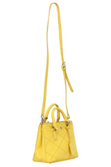 Tory Burch Robinson Double Zip Yellow Sunshine Top Handle Bag