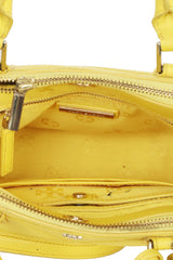 Tory Burch Robinson Double Zip Yellow Sunshine Top Handle Bag