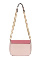 Michael Kors Tina Pink Floral Flap Shoulder Bag