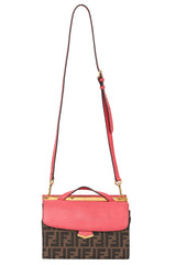 Fendi Brown Zucca Jacquard Top Handle Bag