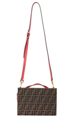 Fendi Brown Zucca Jacquard Top Handle Bag