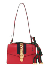 gucci-red-leather-sylvie-top-handle-bag