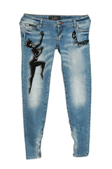 Philip Plein Size 27 Catwomen Women'S Jeans