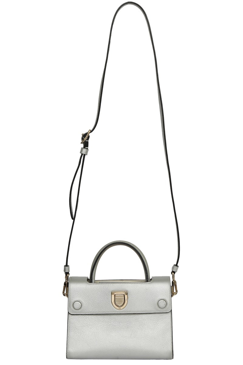 Christian Dior Metallic Silver Mini Dior Ever Bag