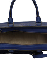 Michael Kors Selma Blue Leather Tote Bag