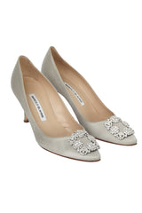 Manolo Blahnik 39 Hangisi Stain Gray Pumps