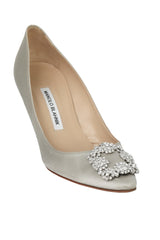 Manolo Blahnik 39 Hangisi Stain Gray Pumps