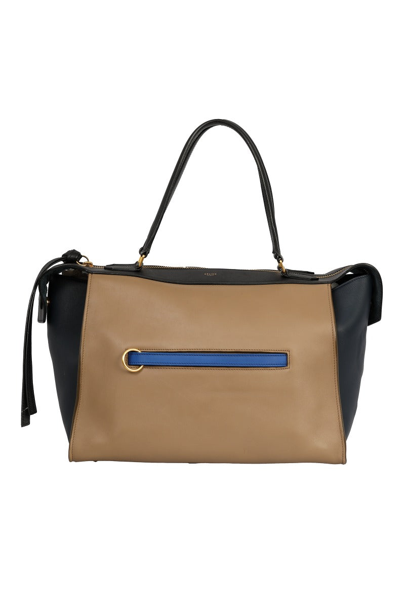 Celine Tri Color Leather Ring Tote Bags