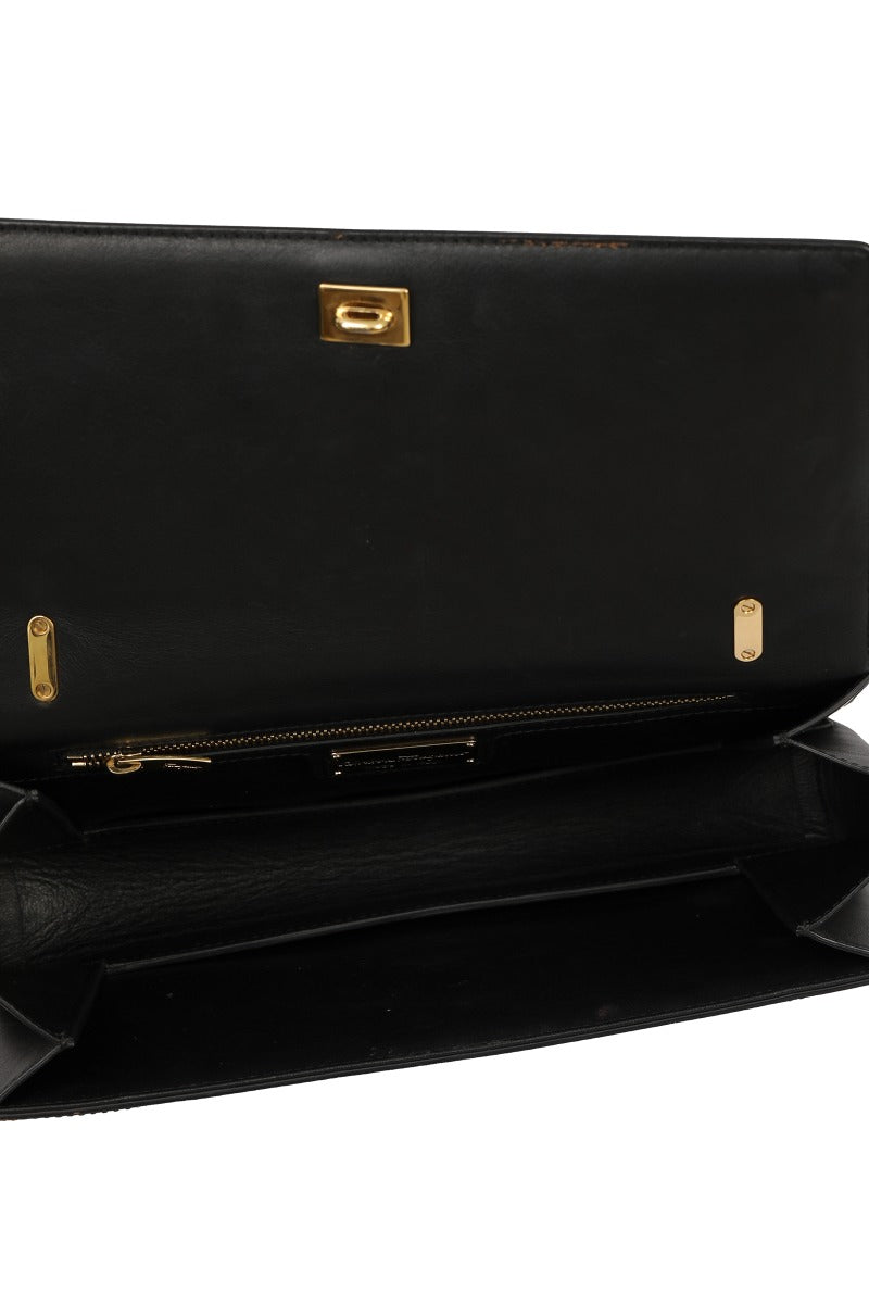 Prada EU 38.5 Saffiano Leather Geometric Flats