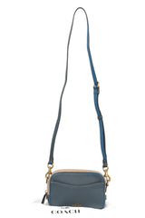 Coach Light Blue Leather Camera Cross Body Bag