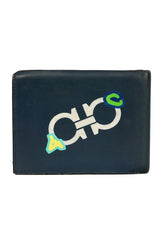 Salvatore Ferragamo Blue Xeo Calf Wallet