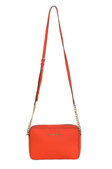 Michael Kors Jet Set Orange Camera Sling Bag