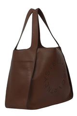Stella Mccartney Cinamon Logo Leather Tote Bag