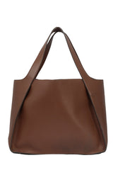 Stella Mccartney Cinamon Logo Leather Tote Bag