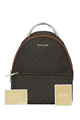 Michael Kors Brown Monogram Sheila Leather Backpack