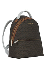 Michael Kors Brown Monogram Sheila Leather Backpack