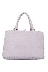 Bottega Veneta Lilac Intercciato Leather Tote Bag