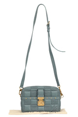 Louis Vuitton Troca Mm Damier Quilted Blue Leather Handbag