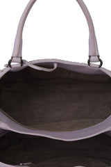 Bottega Veneta Lilac Intercciato Leather Tote Bag