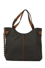 Michael Kors Asfar Brown Monogram Tote Bag