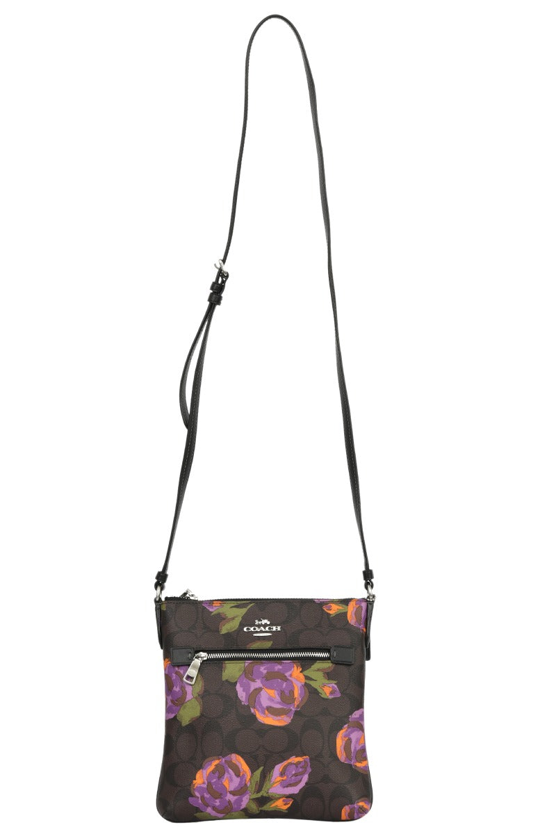 Coach Rose Brown Monogram Sling Bag