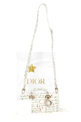 Christian Dior Lady D-Joy White Doddle Handbag