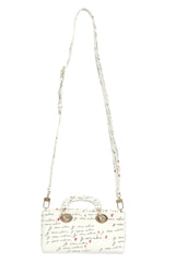 Christian Dior Lady D-Joy White Doddle Handbag