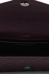 Yves Saint Laurent Violet Envelope Chain Medium Shoulder Bag