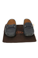Tod'S Size 9 Blue Braided Loafers
