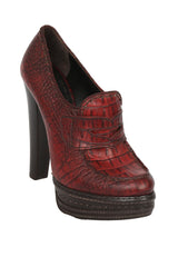 Prada EU 40 Croc Leather Heels