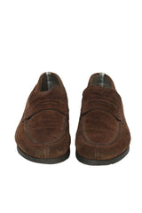 Salvatore Ferragamo Size 9.5 Suede Leather Loafers