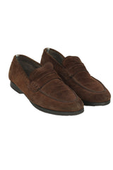 Salvatore Ferragamo Size 9.5 Suede Leather Loafers