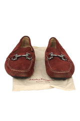 Salvatore Ferragamo Size 8.5 Rust Loafers