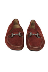 Salvatore Ferragamo Size 8.5 Rust Loafers