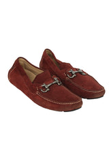 Salvatore Ferragamo Size 8.5 Rust Loafers