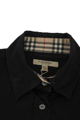 Burberry Size Xs Black Button Down Shirt