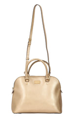 Michael Kors Pale Gold Dome Satchel Bag