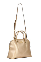 Michael Kors Pale Gold Dome Satchel Bag