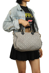 Louis Vuitton Idyle Monogram Gray Fabric Speedy 30 Bandouliere Bag