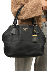 Salvatore Ferragamo Petunia Saffron Leather Shoulder Bag