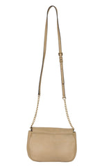 Michael Kors Bedford Beige Saddle Bag