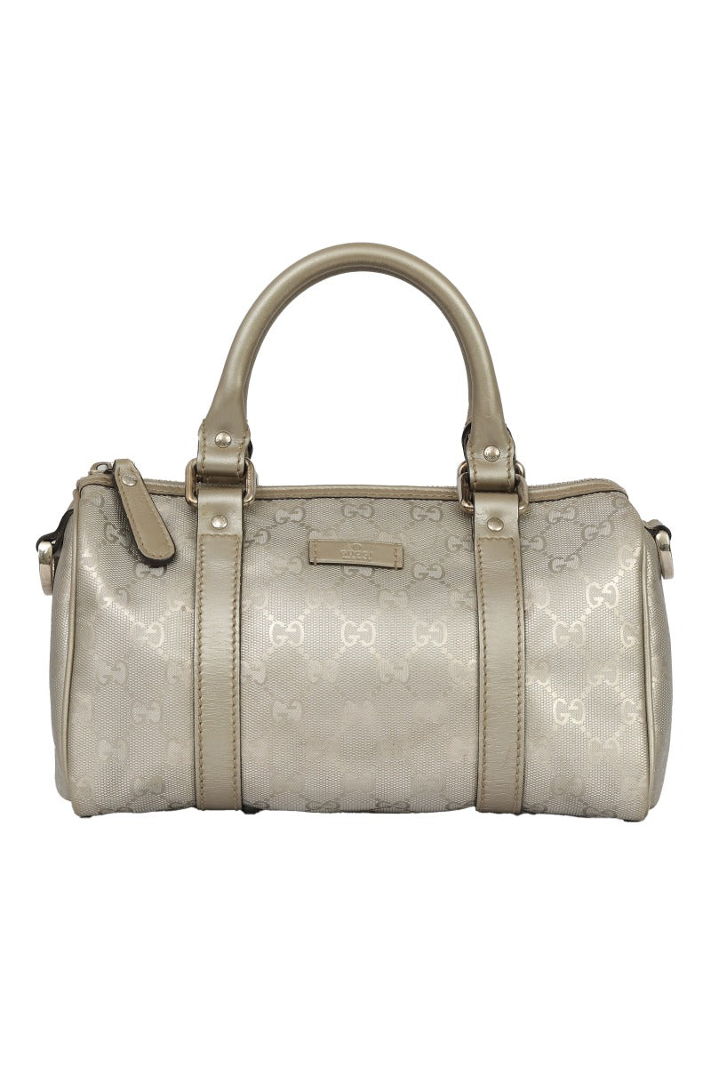 Gucci Silver Guccissima Joy Boston Bag