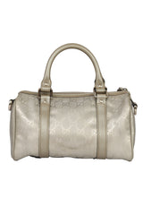 Gucci Silver Guccissima Joy Boston Bag
